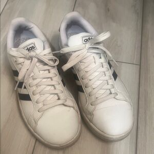 Adidas Classic White and Black Sneakers